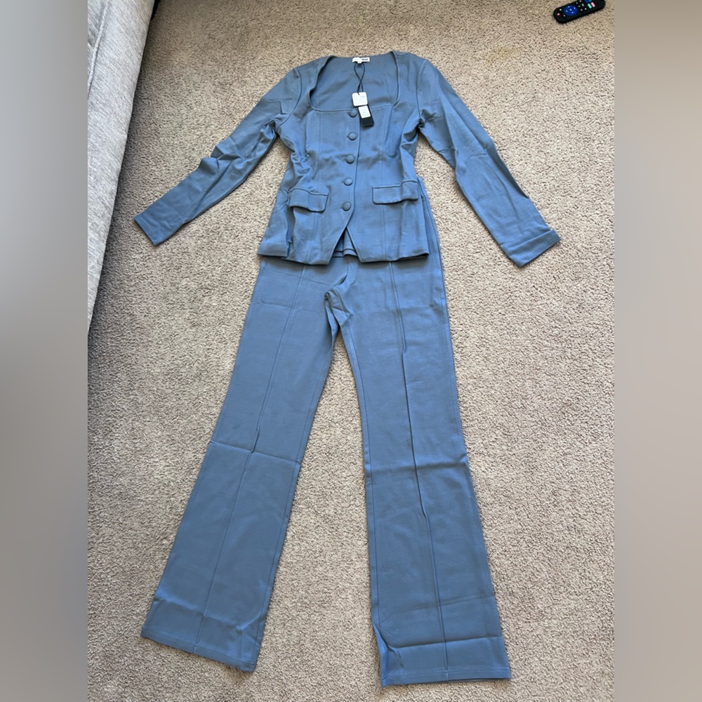 Fashion Nova Blue Matching Set